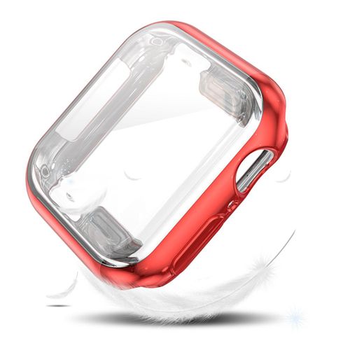 Applicable  L'apple Watch 9 tui Reprsentatif S10 Apple Watch Avec Coque Souple 876 Tpu Package Complet Housse De Protection Galvanoplastie-Rouge-41mm