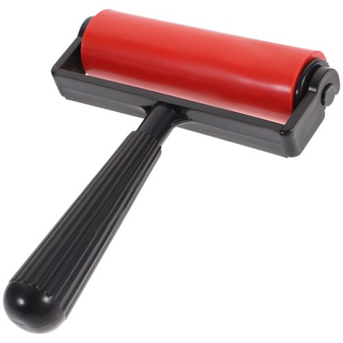 Applicateur De Rouleau En Caoutchouc Brayer,Brosse En Caoutchouc,Rouleau De Dalle Pour L'artisanat,Encre Ht Faisant Des Nuits,Estampage,Impression,Application De Colle,10cm - Type Red