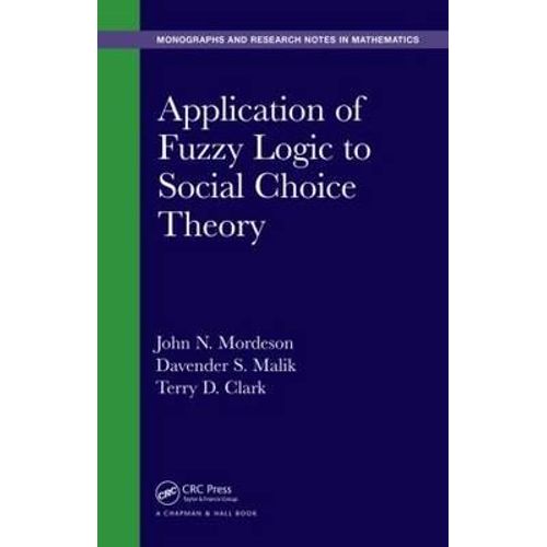 Application Of Fuzzy Logic To Social Choice Theory    Format Reli 