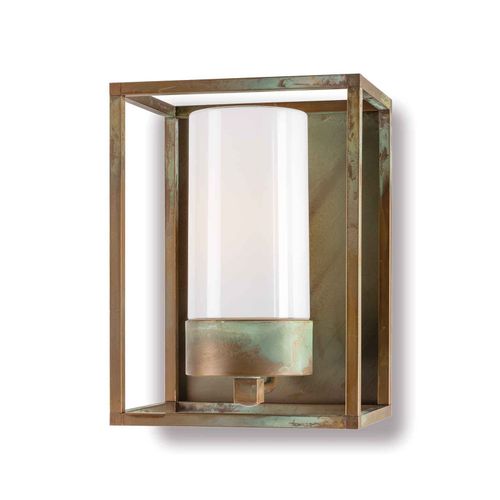Applique D'ext. Cubic 3366 Laiton Ancien/Opale