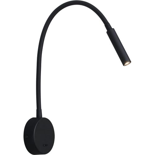 Applique De Lecture Noir, Lampe Col De Cygne Flexible Led 3w 3000k Fixation Liseuse Murale 240v Avec Interrupteur Pour Chambres Salon IntRieur Salon