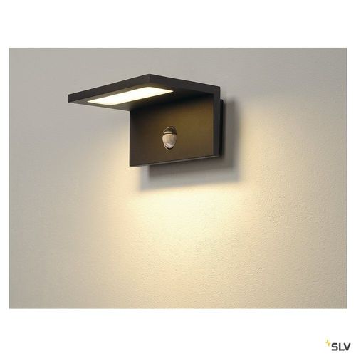 Applique Ext?Rieure Slv Angolux Sensor, Anthracite, Led, 9,8w, 3000k, Ip44, D?Tecteur De Mouvements