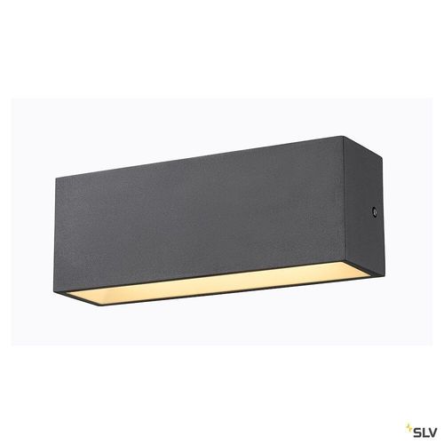 Applique Ext?Rieure Slv Sitra Cube Up/Down Anthracite Avec Led Int?Gr?E - Taille L - 30 Cm
