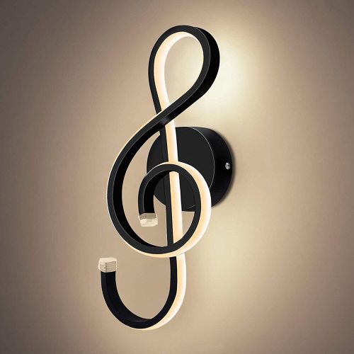 Applique Murale En Forme De Cl Musicale, Nouveau Modle Ac85-240v, Luminaire Dcoratif D'intrieur, Idal Pour Un Salon Ou Une Chambre  Coucher