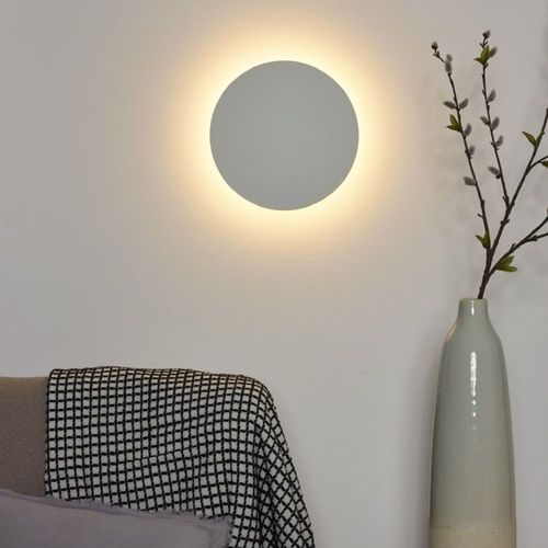 Applique Murale Ronde Led En Mtal D25cm