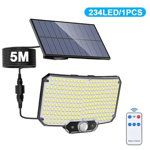 Applique Murale Solaire Impermable  3 Modes Avec Capteur De Mouvement,Lumire De Scurit,Split,Idal Pour Un - 234 Led-E15