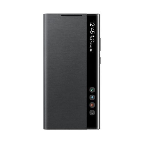 Appliquer  Samsung Mirror Smart View Couverture De Rponse Sans Rabat Pour Galaxy Note 20 / Note20 Ultra 5g Couverture De Tlphone Led Couverture S-View Ef-Zn985 Tlphone Portable C Pour Note 20 Noir