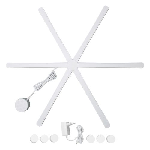 Appliques Murales Intelligentes Rvb Avec 6 Barres Lumineuses 24 W, A Monter Soi-Meme, Pour Salle De Jeux, Decoration Interieure, Prise Ue 110-240 V