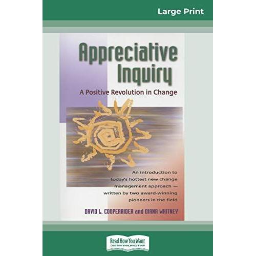 Appreciative Inquiry   de David Cooperrider  Format Broch 