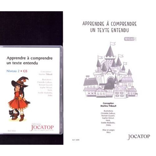 Apprendre  Comprendre Un Texte Entendu Niveau 2 Gs - 15 Posters 32*45 Cm - 43 Planches De Discrimination A4 - 36 Cartes A5 - 1 Guide Du Matre Avec Les Fiches lves - 1 Pochette-Ardoise -...   de Thibault Martine  Format Beau livre 