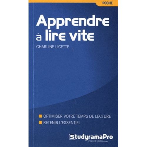 Apprendre  Lire Vite    Format Poche 