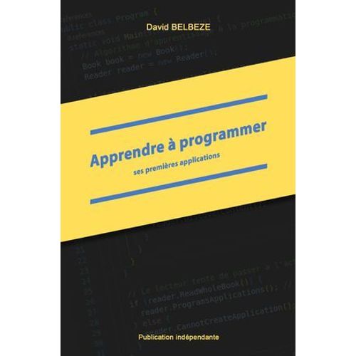 Apprendre  Programmer Ses Premires Applications  