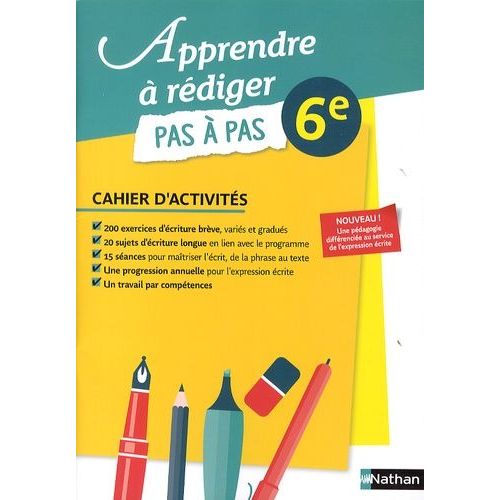 Apprendre  Rdiger Pas  Pas 6e - Cahier D'activits   de Hars Catherine  Format Broch 