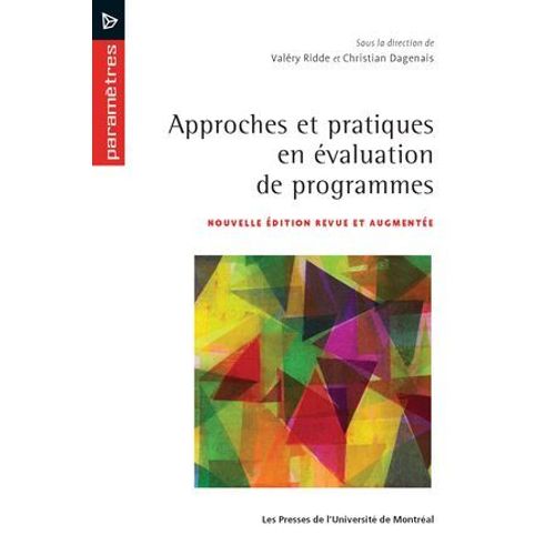 Approches Et Pratiques En valuation De Programmes  