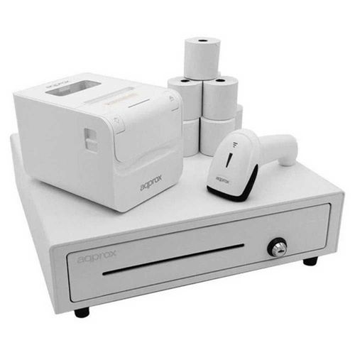approx tiroir a monnaie imprimante lecteur de code barres apppospack4180wh v2