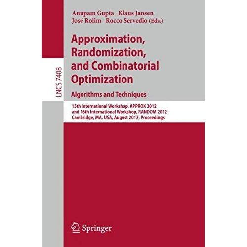 Approximation, Randomization, And Combinatorial Optimization. Algorithms And Techniques    Format Broch 