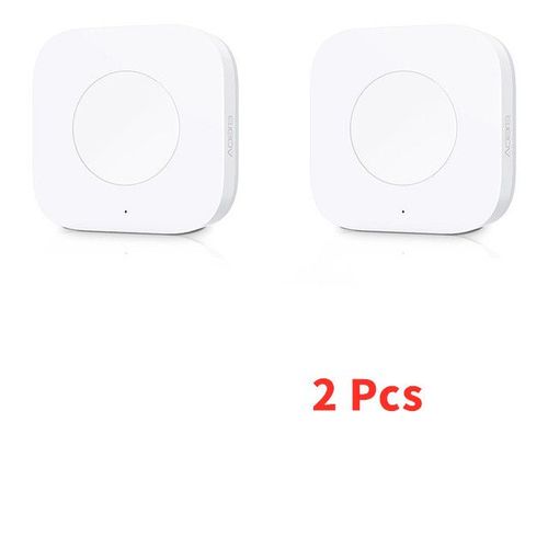 Aqara-Mini Interrupteur  Cl Sans Fil Intelligent,Connexion Zigbee,Tlcommande,Bouton De Commande  Une Cl,Scurit  Domicile Ata Home Kit - Type 2 Pcs