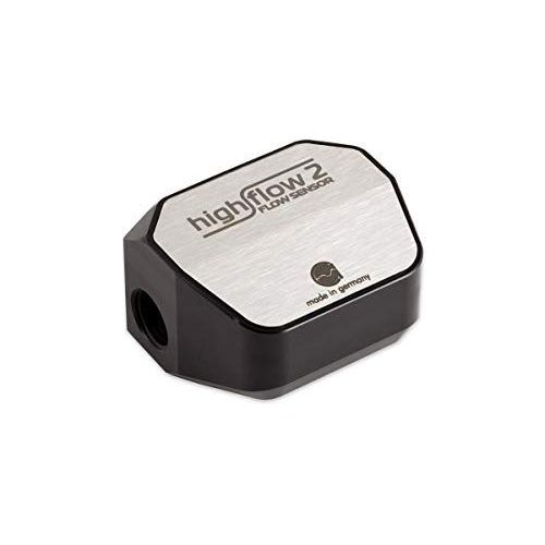 Aqua Computer Durchflusssensor High Flow 2, 2x G1/4 - Silber/schwarz