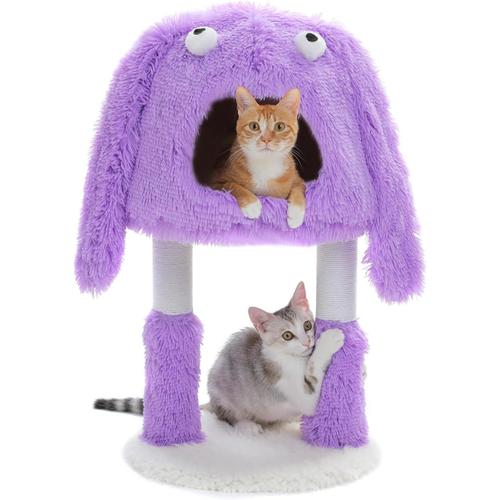 Arbre  Chat Moderne Pour Chats De Petite  Moyenne Taille - Violet