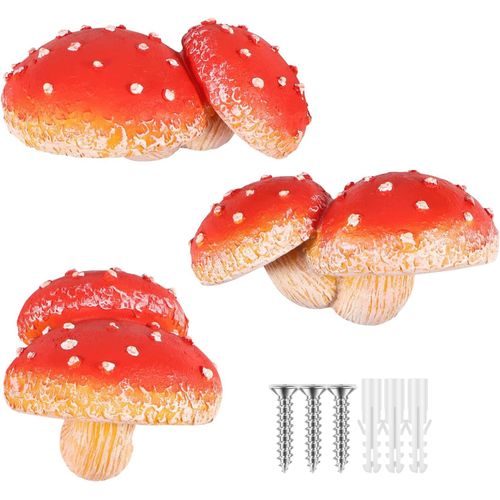Arbre Champignon Phosphorescent, Lot De 3 Statues Miniatures De Jardin Frique, Dcoration D'extrieur, Figurines De Champignons, Lampes Solaires tanches Pour Dcorations Extrieures