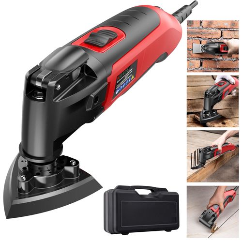 Arebos Outil Multifonction  Changement Rapide Dcoupeur-Ponceur/Oscillant Multi Cutter 300 W Avec Mallette De Transport