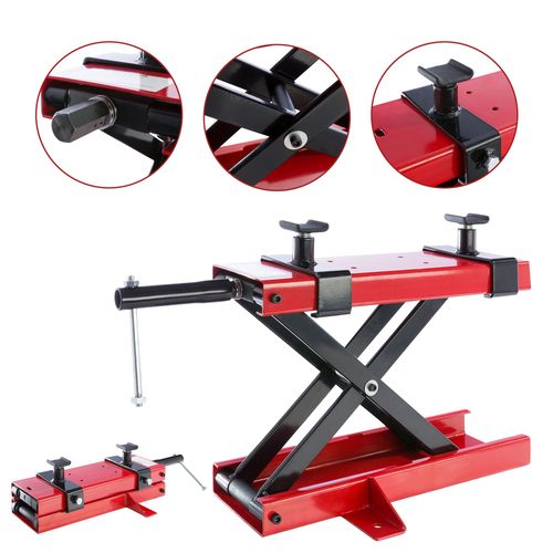 Arebos Pont lvateur Pour Motos Plate-Forme lvatrice Pour Motos Bloc De Montage