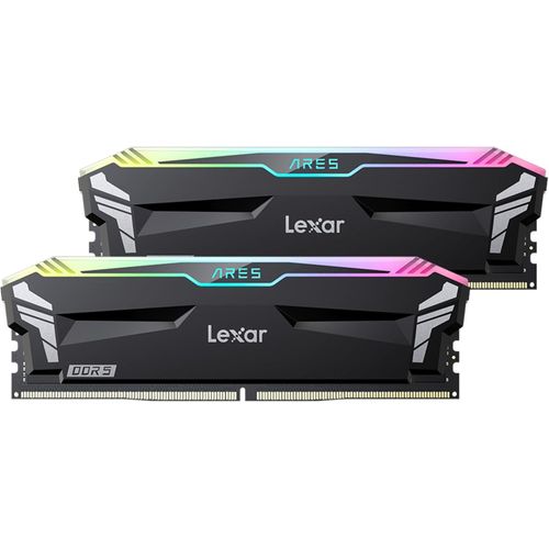 ARES RGB DDR5 RAM 32Go Kit (16Go x 2) 6800MHz, DRAM 288-Pin UDIMM Mmoire de Bureau, PC Mmoire RAM de jeu prend en charge XMP 3.0/AMD EXPO, CL34-45-45-108, 1.4V (LD5U16G68C34LA-RGD)