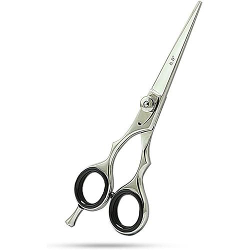 Argent Argent - Ciseaux Coiffure Gaucher 5,5 Pouce Ciseau Coiffeur En Acier Inoxydable Ciseaux Cheveux Ciseaux De Coupe Cheveux Pour Salon