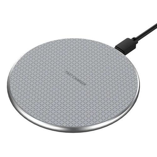 Argent - Chargeur Sans Fil Rapide 10w, Tampons De Charge Sans Fil Pour Iphone 13 13pro 12 12pro Max 11 11pro X Xsmax Xr, Samsung Huawei Xiaomi