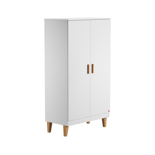 Armoire 2 Portes Avec 2 tagres Et 1 Penderie L100 X H186 Cm