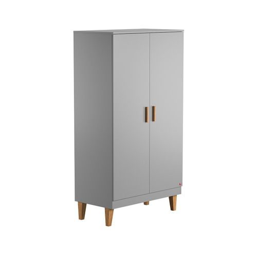 Armoire 2 Portes Avec 2 tagres Et 1 Penderie L100 X H186 Cm
