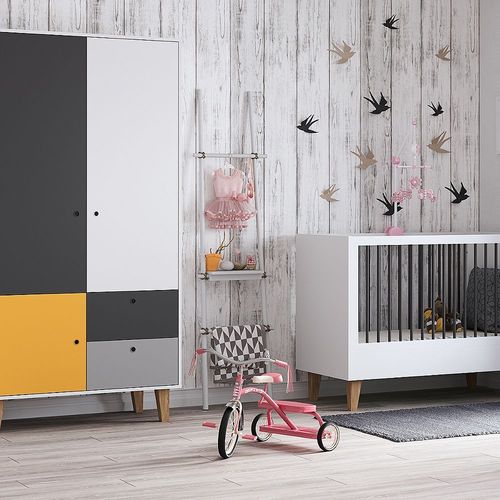 Armoire 2 Portes Vox Concept - Jaune