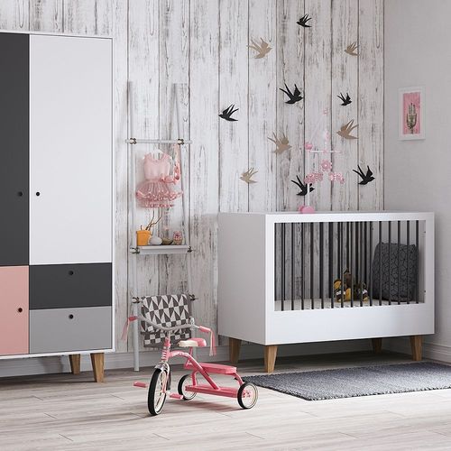 Armoire 2 Portes Vox Concept - Rose