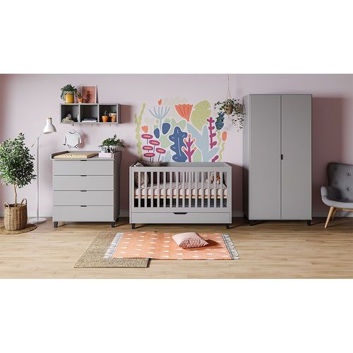 Armoire 2 Portes Vox Simple - Gris