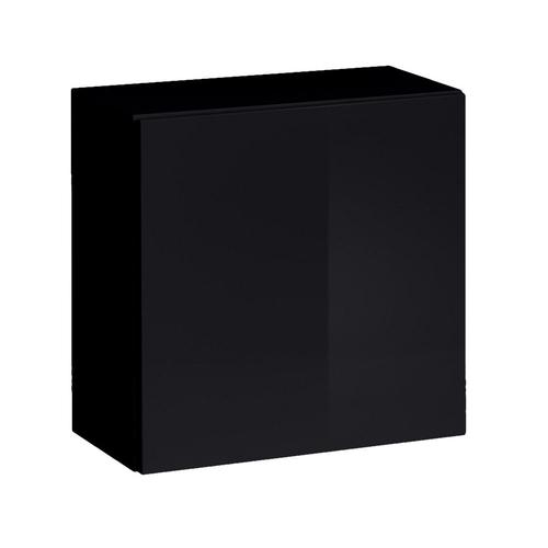 Armoire Suspendue Coloris Noir 60x60cm Pour Salon Collection Switch.