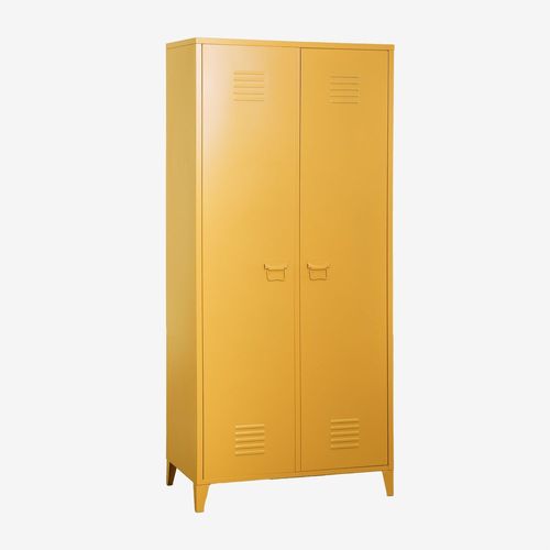 Armoire De Casier  2 Portes En Acier Pohpli Jaune Albero