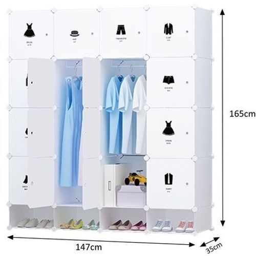 Armoires Etagères Plastiques Penderie Plastiques, Meuble Rangement 16