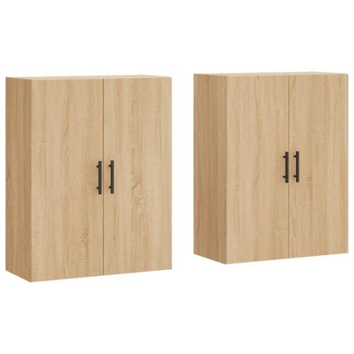 Armoires Murales 2 Pcs Chene Sonoma 69,5x34x90 Cm