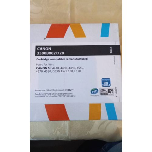 Armor - Noir - Cartouche De Toner - Pour Canon Imageclass Mf4750; I-Sensys Fax-L150, L170, L410, Mf4730, Mf4750, Mf4870, Mf4890