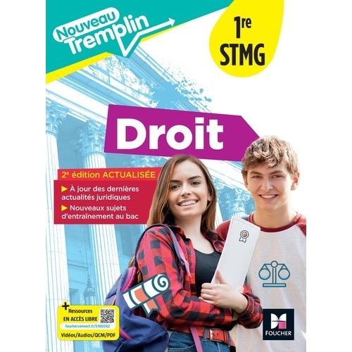 Droit 1re Stmg Nouveau Tremplin   de Arnaud Grgoire  Format Grand Format 