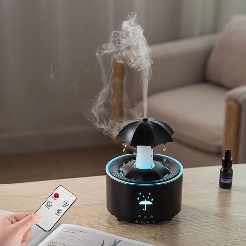 Aroma Diffuser For Bedroom,Rotating Rain Cloud,350ml,Rotary Scented Oil Diffuser,Air Diffuser,Humidifier With 7 Led Light Colors And Timer Function