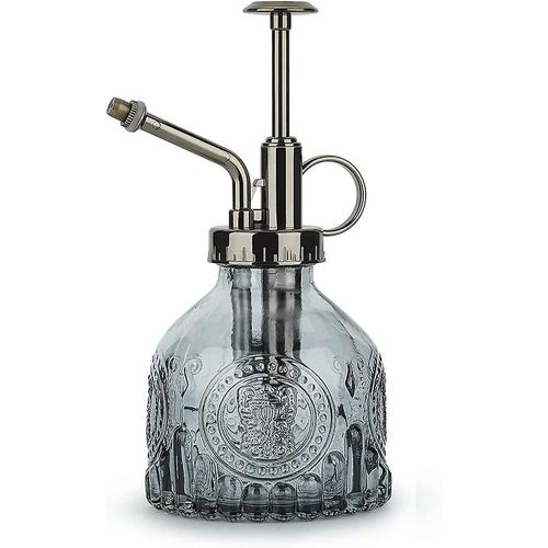 Arrosoir Rtro En Verre Pour Plantes, 200 Ml, Avec Pompe Suprieure, Brumisateur  Une Main Pour Le Jardinage, La Cour Et Le Nettoyage, Gris Alcool