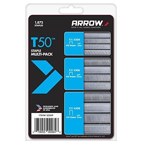 Arrow 50mp Pack De 1875 Agrafes 6/10/12mm