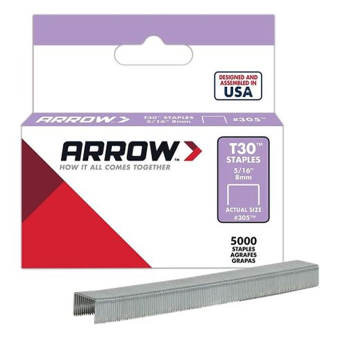 Bote De 5000 Agrafes T30 8 Mm Arrow