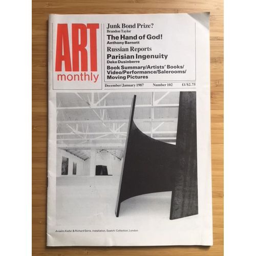Art Monthly Number 102