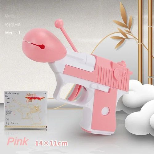 Artefact De Dcompression De Poisson En Bois,Jouet De Odorde Fusil,Jouet De Odorde Carotte D'aigle De Dsert,Blagues Pratiques De Billon - Type Pink