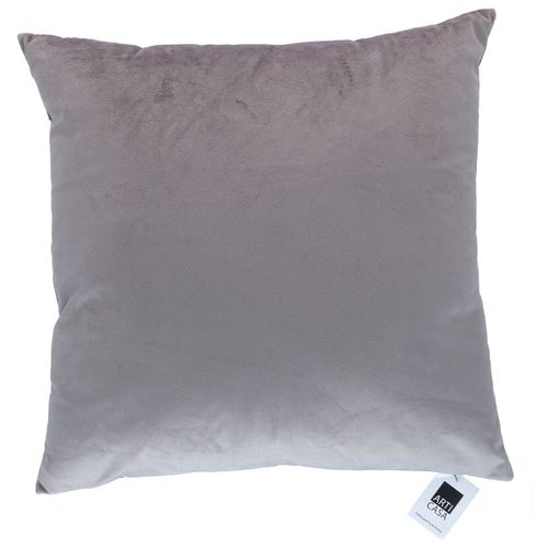 Arti Casa Coussin 45x45 Cm Coussin Salon De Jardin Exterieur Et Decoration Chambre - Velours Avec Taie DOreiller - Lavable En Machine - Gris Fonc