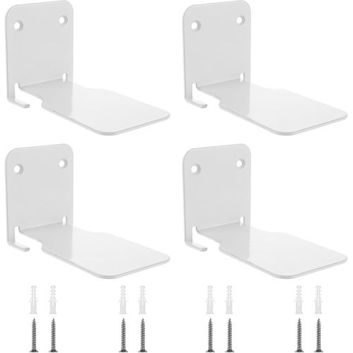 Asas-4 Pices Floating Shelves,Etagere Invisible,tagre Invisible Blanches,Bibliothque Invisible Avec Vis,Etageremural Pour Livre,Book Shelf,tagre Livremurale Pour Chambre  Coucher