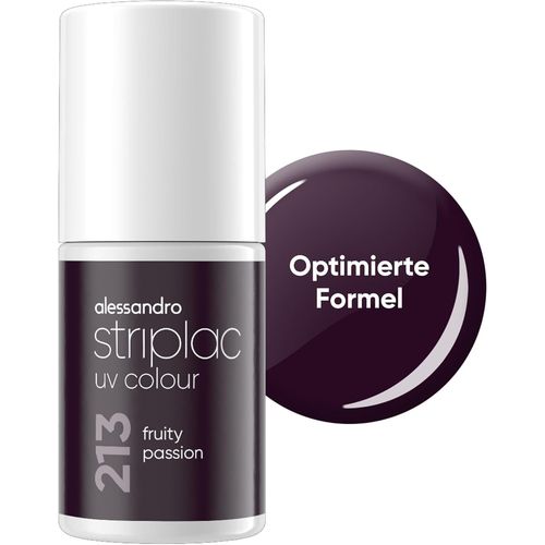 Asas-Alessandro Striplac-Fruity Passion-Vernis  Ongles Uv-Couvrant Et Rsistant Aux Rayures Jusqu' 15 Jours-Application Facile-Technologie De Pelage Douce-Vegan-Violet-6,5ml