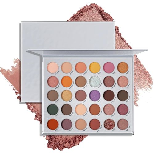 Asas-Apooliy Palette D'ombres  Paupires 30 Ombres  Paupires Mates Pigmentes Palette De Maquillage Paillettes Longue Dure Impermable  L'eau